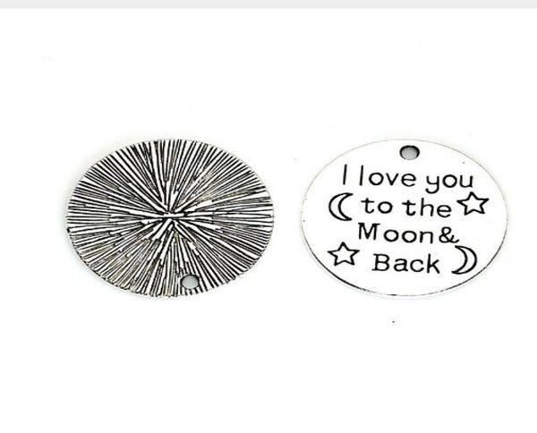 100pcs antique silver i love you to the moon and back charms pendants 25mm6771476, Bronze;silver
100pcs antique silver i love you to the moon and back charms pendants 25mm6771476, Bronze;silver