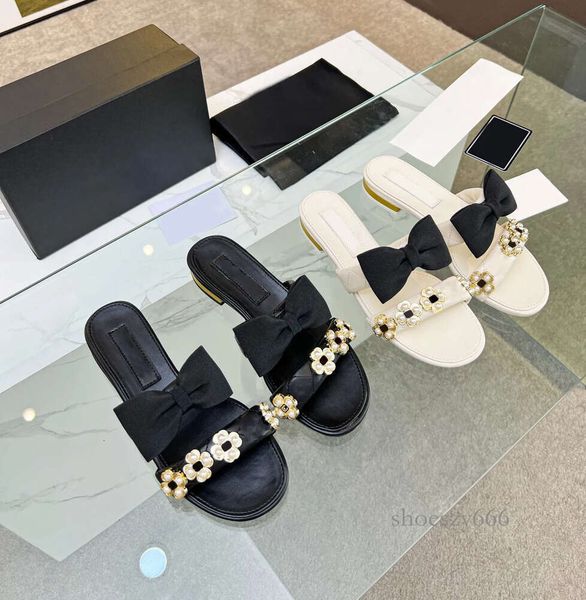 women mule slides classic flat slippers lambskin white bow home casual sandals summer designer fashion ladies beach outdoors flat flip, Black
women mule slides classic flat slippers lambskin white bow home casual sandals summer designer fashion ladies beach outdoors flat flip, Black