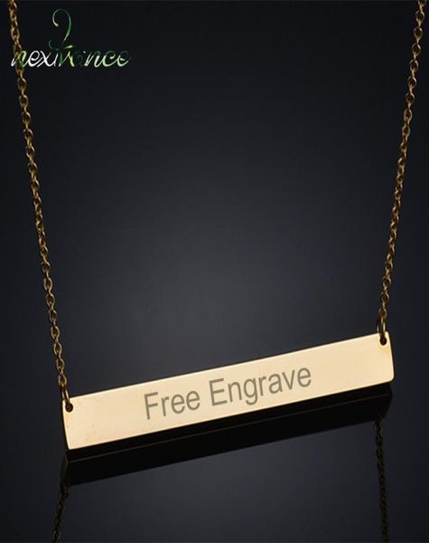 nextvance 50mm titanium bar engrave pendant necklace 3 colors custom nameplate letter necklaces for personalized gift1589105, Silver
nextvance 50mm titanium bar engrave pendant necklace 3 colors custom nameplate letter necklaces for personalized gift1589105, Silver