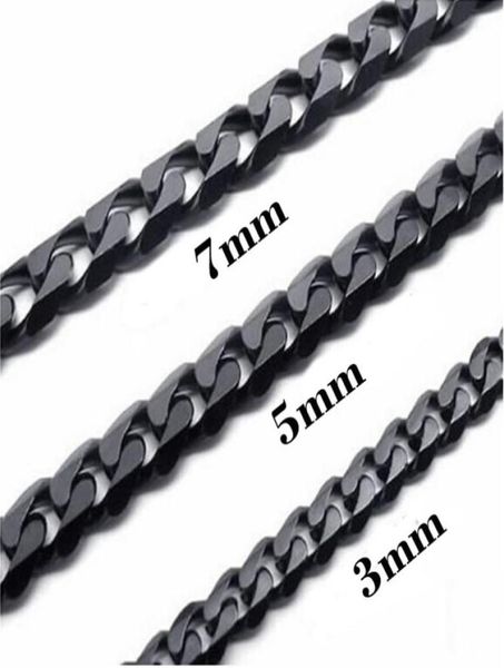stainless steel chains necklaces for men women black color cuban curb link chain 3mm 5mm 7mm punk charm jewelry choker45263721334724, Silver
stainless steel chains necklaces for men women black color cuban curb link chain 3mm 5mm 7mm punk charm jewelry choker45263721334724, Silver