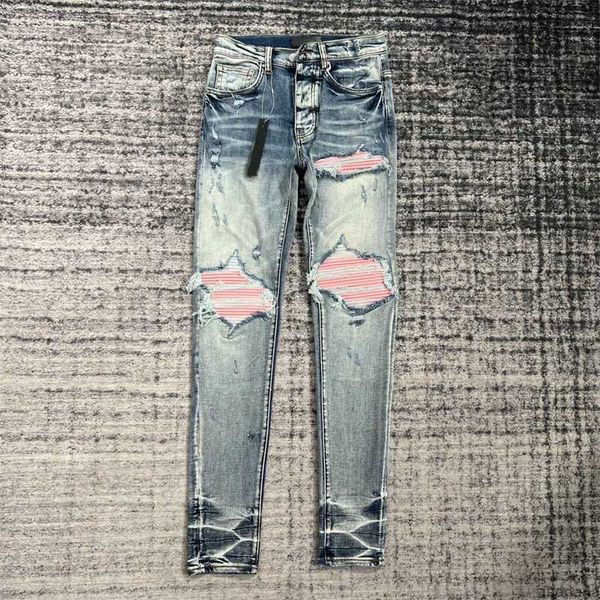 designers purple jeans 2023 luxury distressed france fashion pierre straight men's biker hole stretch denim pink leather docor casual j, Blue
designers purple jeans 2023 luxury distressed france fashion pierre straight men's biker hole stretch denim pink leather docor casual j, Blue