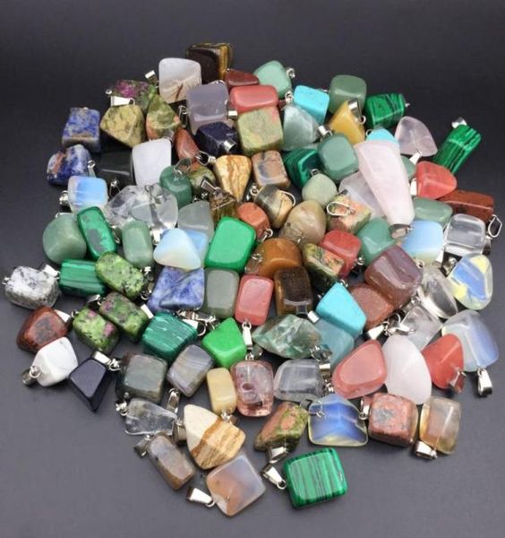 irregular chakra stone charms pendant reiki healing crystal charm hangings fashion necklace jewelry making whole10348275391767, Bronze;silver
irregular chakra stone charms pendant reiki healing crystal charm hangings fashion necklace jewelry making whole10348275391767, Bronze;silver