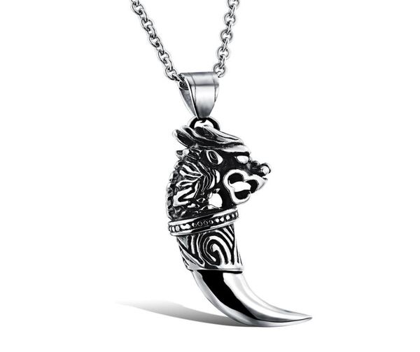 man wolf tooth necklace pendant for men boy fashion brave wolf tooth dragon stainless steel vintage jewelry necklaces gx9439730790, Silver
man wolf tooth necklace pendant for men boy fashion brave wolf tooth dragon stainless steel vintage jewelry necklaces gx9439730790, Silver