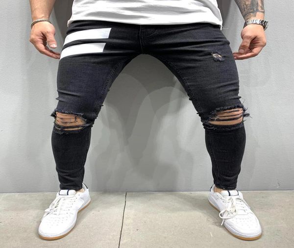 men skinny denim biker side striped jeans ripped pencil pants destroyed hole hip hop slim fit man scratched jean hombre pantalon4829726, Blue
men skinny denim biker side striped jeans ripped pencil pants destroyed hole hip hop slim fit man scratched jean hombre pantalon4829726, Blue
