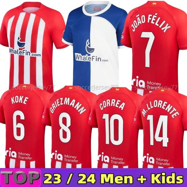 23 24 atletico madrids soccer jerseys 120th anniversary joao felix 2023 2024 m.llorente griezmann koke saul correa lemar football shirt men, Black;yellow
23 24 atletico madrids soccer jerseys 120th anniversary joao felix 2023 2024 m.llorente griezmann koke saul correa lemar football shirt men, Black;yellow