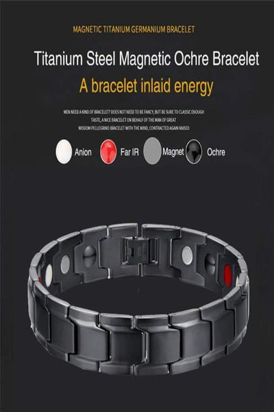 therapeutic energy healing bracelet stainless steel magnetic therapy bracelet3184532, Black
therapeutic energy healing bracelet stainless steel magnetic therapy bracelet3184532, Black