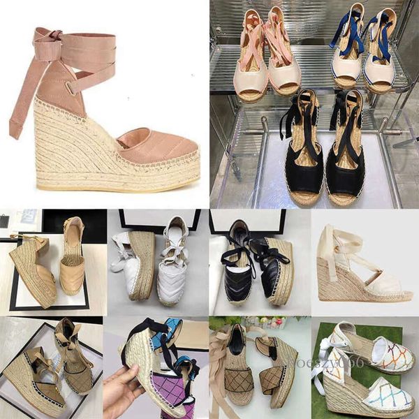 2023 designers womens wedge platform sandals espadrille shoes real leather ankle lace-up matelasse espadrille ladies high heel 12cm, Black
2023 designers womens wedge platform sandals espadrille shoes real leather ankle lace-up matelasse espadrille ladies high heel 12cm, Black