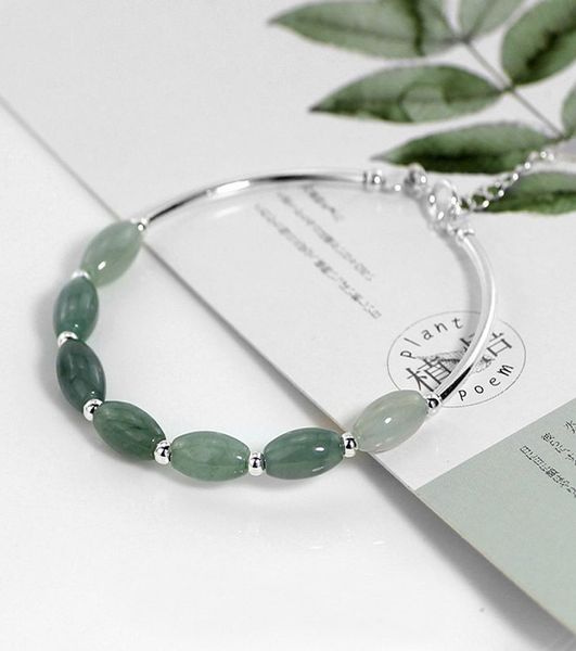 ruifan 925 sterling silver bracelets ladies natural green jade oval waterdrop lucky bead charms women039s bracelet jewelry ybr06231014, Black
ruifan 925 sterling silver bracelets ladies natural green jade oval waterdrop lucky bead charms women039s bracelet jewelry ybr06231014, Black
