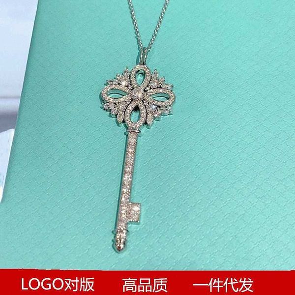 original new s925 silver victoria key series treasure sweater chain pendant fashion versatiffayle gift, Black
original new s925 silver victoria key series treasure sweater chain pendant fashion versatiffayle gift, Black