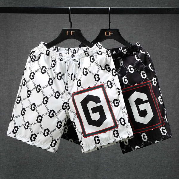 net red shorts of the same style men's summer thin quick drying medium pants trend outer pants loose casual beach pants, White;black
net red shorts of the same style men's summer thin quick drying medium pants trend outer pants loose casual beach pants, White;black