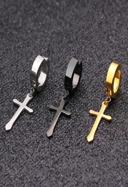 1 pcs stainless steel clip on non piercing earrings for women men black gold color cross gothic punk rock drop pendiente8953292, Golden
1 pcs stainless steel clip on non piercing earrings for women men black gold color cross gothic punk rock drop pendiente8953292, Golden