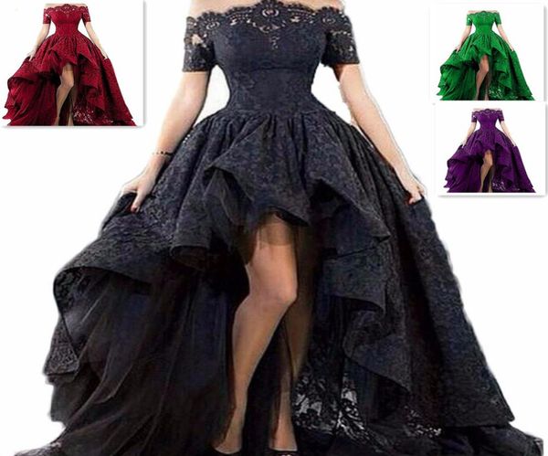 wedding dress short front long back strapless hilo floor length black lace wedding dress lace up back custom size4854939, White
wedding dress short front long back strapless hilo floor length black lace wedding dress lace up back custom size4854939, White
