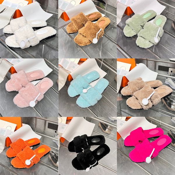 designer women's h luxury oran fur slippers trendy shearling sandals flat bottom warm wool slippers comfortable autumn and winter home, Black
designer women's h luxury oran fur slippers trendy shearling sandals flat bottom warm wool slippers comfortable autumn and winter home, Black