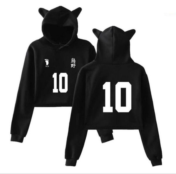 anime haikyuu crop hoodie karasuno high school kawaii cat ear cropped short sweatshirt hooded pullover women cosplay3351932, Black
anime haikyuu crop hoodie karasuno high school kawaii cat ear cropped short sweatshirt hooded pullover women cosplay3351932, Black