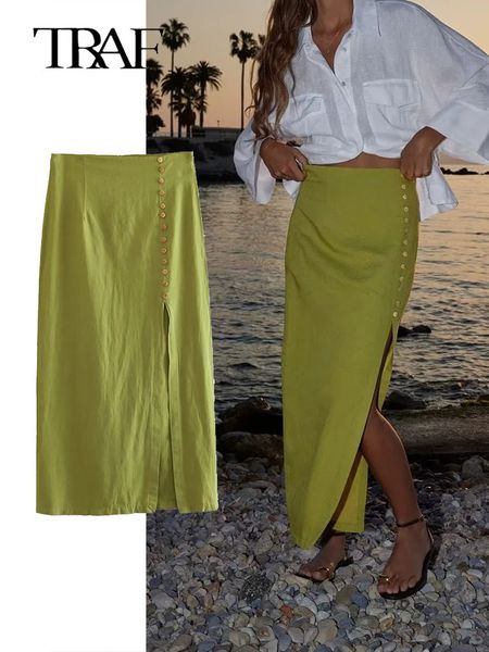 skirts traf 2023 women midi female elegant high waist side split skirt fashion casual back zipper 230715, Black
skirts traf 2023 women midi female elegant high waist side split skirt fashion casual back zipper 230715, Black