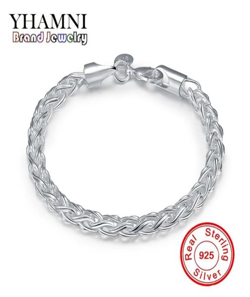 yhamni fashion original jewelry real solid 925 sterling silver bracelet luxury wedding gift bracelet h0702265824, Golden;silver
yhamni fashion original jewelry real solid 925 sterling silver bracelet luxury wedding gift bracelet h0702265824, Golden;silver