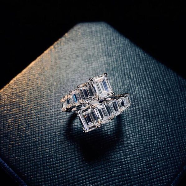 2021 new arrival sparkling luxury jewelry real 100 925 sterling silver emerald cut moissanite open adjustable women wedding band 5587406, Slivery;golden
2021 new arrival sparkling luxury jewelry real 100 925 sterling silver emerald cut moissanite open adjustable women wedding band 5587406, Slivery;golden