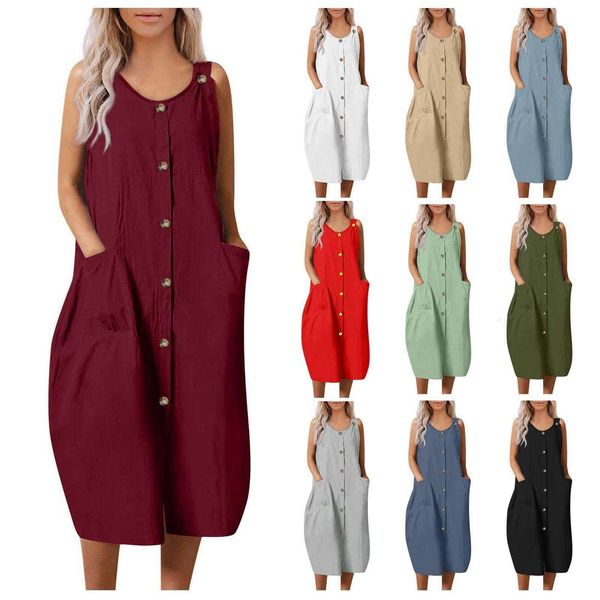 summer womens solid color loose comfort and casual cardigan strap dress long, Black;gray
summer womens solid color loose comfort and casual cardigan strap dress long, Black;gray