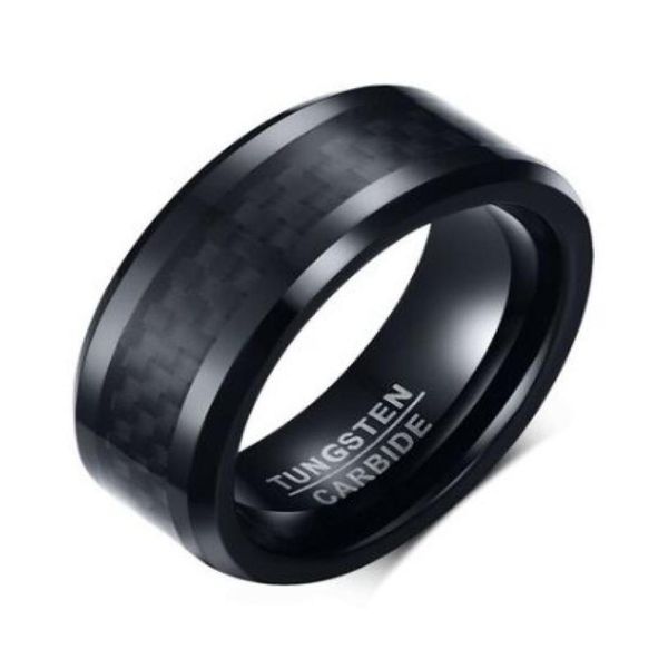 wedding ring beveled edge 8mm comfort fit mens black tungsten carbide weeding band ring with black carbon fiber7877041, Slivery;golden
wedding ring beveled edge 8mm comfort fit mens black tungsten carbide weeding band ring with black carbon fiber7877041, Slivery;golden