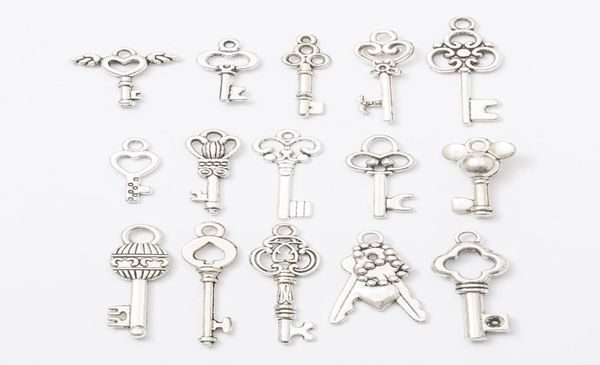 150pcs mix vintage tibetan silver fashion metal alloy key charms antique bulk key pendants for bracelet necklace earring diy jewel9747377, Bronze;silver
150pcs mix vintage tibetan silver fashion metal alloy key charms antique bulk key pendants for bracelet necklace earring diy jewel9747377, Bronze;silver