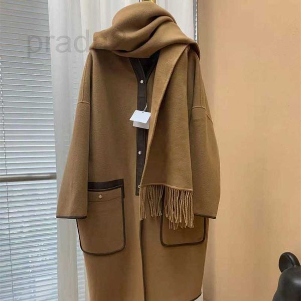women's wool & blends designer blend coats tassel scarf coat autumn winter women elegant leather outerwear fashion simple lady shawl ja, Black
women's wool & blends designer blend coats tassel scarf coat autumn winter women elegant leather outerwear fashion simple lady shawl ja, Black