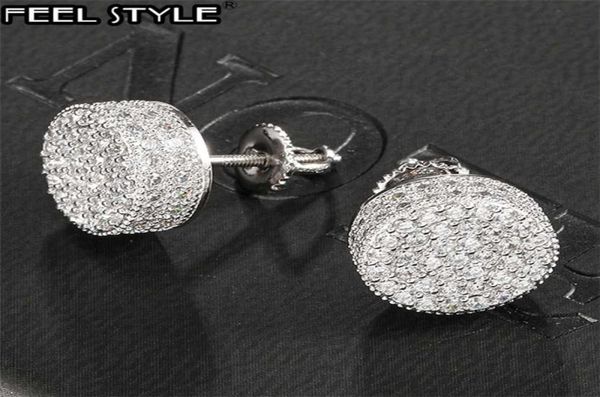hip hop 1pair micro full paved round zircon cz stone bling iced out stud earring copper earrings for men jewelry 2201252553707, Golden;silver
hip hop 1pair micro full paved round zircon cz stone bling iced out stud earring copper earrings for men jewelry 2201252553707, Golden;silver