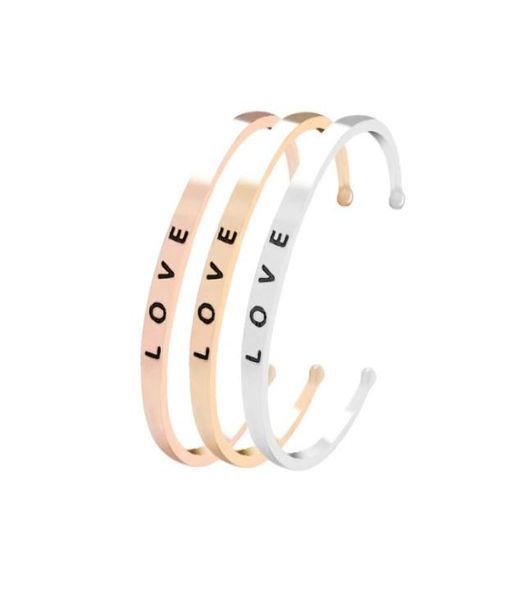 2019 fashion engraved love letter cuff bangle women creative open bracelet for men couple luxury jewelry gift7618498, White
2019 fashion engraved love letter cuff bangle women creative open bracelet for men couple luxury jewelry gift7618498, White