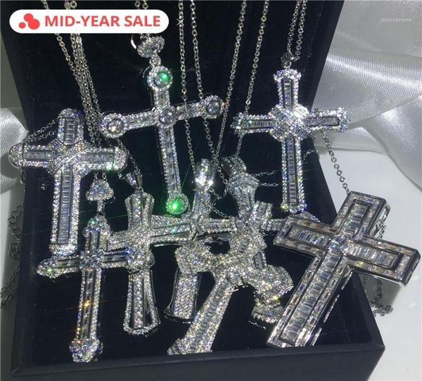 vecalon handmade hiphop big cross pendant 925 sterling silver cz stone vintage pendant necklace for women men wedding jewelry12255725
vecalon handmade hiphop big cross pendant 925 sterling silver cz stone vintage pendant necklace for women men wedding jewelry12255725