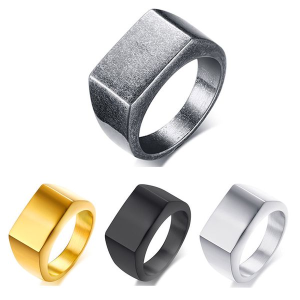 vintage mens ring stainless steel square signet rings jewelry gift for men women boyfriend girlfriend yw333rc-430, Silver
vintage mens ring stainless steel square signet rings jewelry gift for men women boyfriend girlfriend yw333rc-430, Silver