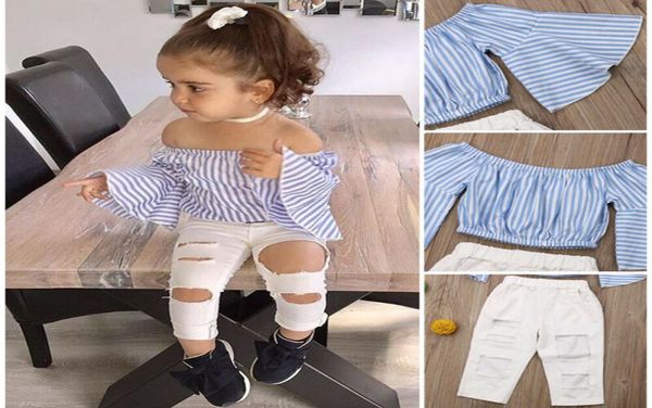 pudcoco brand new fashion toddler baby girl kid off shoulder ripped pants outfit clothes set4425191, White
pudcoco brand new fashion toddler baby girl kid off shoulder ripped pants outfit clothes set4425191, White