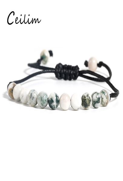6mm natural stone bead bracelet for women men adjustable handmade wax rope braided bracelet bangles healing balance yoga friendshi4069399, Black
6mm natural stone bead bracelet for women men adjustable handmade wax rope braided bracelet bangles healing balance yoga friendshi4069399, Black