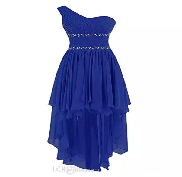 one shoulder chiffon high low bridesmaid dresses lace up wedding party dress beaded prom gowns custom made8370559, White;pink
one shoulder chiffon high low bridesmaid dresses lace up wedding party dress beaded prom gowns custom made8370559, White;pink