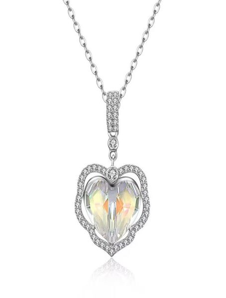 crystals sterling silver pendant necklaces pave double layer with gift box4061758
crystals sterling silver pendant necklaces pave double layer with gift box4061758