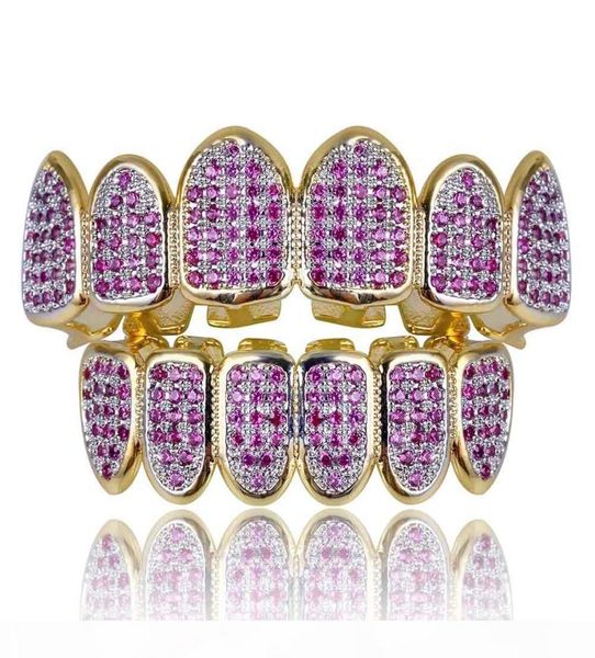new custom fit hip hop gold teeth grillz caps micro pave fuchsia cubic zirconia bottom grills set for christmas gift women3951389, Black
new custom fit hip hop gold teeth grillz caps micro pave fuchsia cubic zirconia bottom grills set for christmas gift women3951389, Black