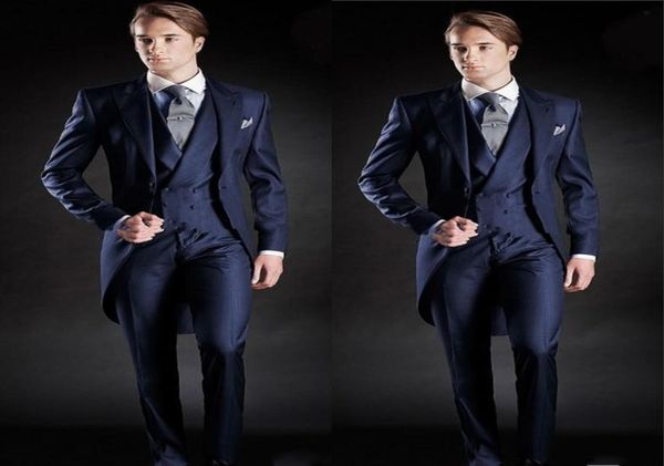 new slim fit morning style groom tuxedos lapel men039s suit navy blue groomsman man weddingprom suitsjacketpantsvest8840524, Black;gray
new slim fit morning style groom tuxedos lapel men039s suit navy blue groomsman man weddingprom suitsjacketpantsvest8840524, Black;gray