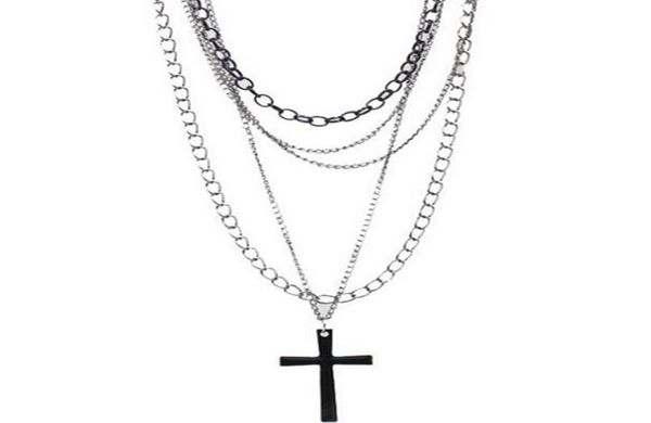 design fashion hip hop vintage multi layer chain black cross necklaces pendants gothic long choker for women punk jewelry party gi4249194, Silver
design fashion hip hop vintage multi layer chain black cross necklaces pendants gothic long choker for women punk jewelry party gi4249194, Silver
