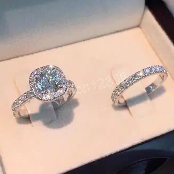 luxury engagement rings for women 2pcs/set shiny cubic zircon design elegant female jewelry rings, Silver
luxury engagement rings for women 2pcs/set shiny cubic zircon design elegant female jewelry rings, Silver
