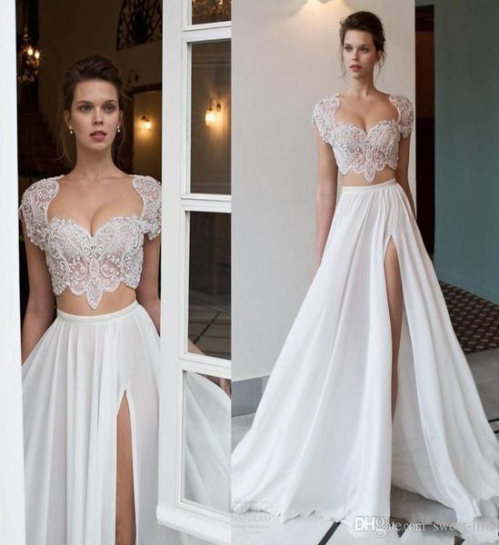 2020 riki dalal two pieces beach a line wedding dresses beaded high side split lace applique short sleeves chiffon bridal gowns4991407, White
2020 riki dalal two pieces beach a line wedding dresses beaded high side split lace applique short sleeves chiffon bridal gowns4991407, White