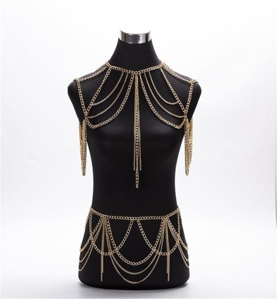 fashion jewelry accessories punk heavy metal multilayer tassel gold body chain long necklace statement for women t2005084305352, Silver
fashion jewelry accessories punk heavy metal multilayer tassel gold body chain long necklace statement for women t2005084305352, Silver