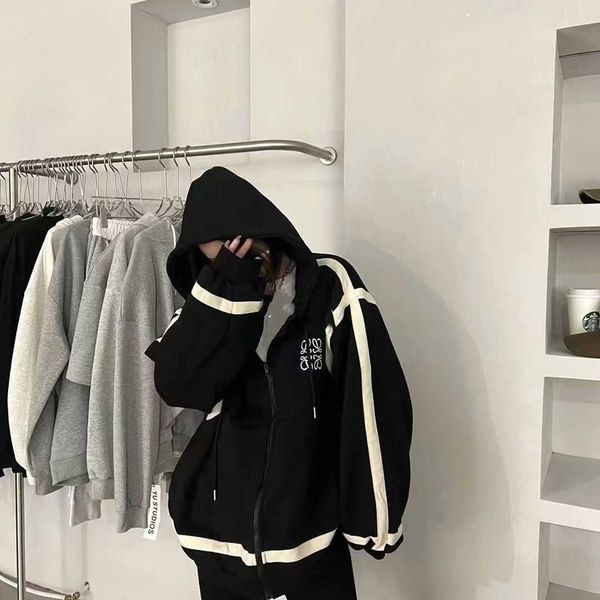 new designer loew's sweatshirts luxury hoodies hooded plush coat zipper cardigan women's autumn and winter color embroidery sweate, Black
new designer loew's sweatshirts luxury hoodies hooded plush coat zipper cardigan women's autumn and winter color embroidery sweate, Black