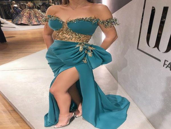 2020 arabic aso ebi blue evening dresses beaded lace prom dresses high split formal party second reception gowns zj5222242040, Black
2020 arabic aso ebi blue evening dresses beaded lace prom dresses high split formal party second reception gowns zj5222242040, Black