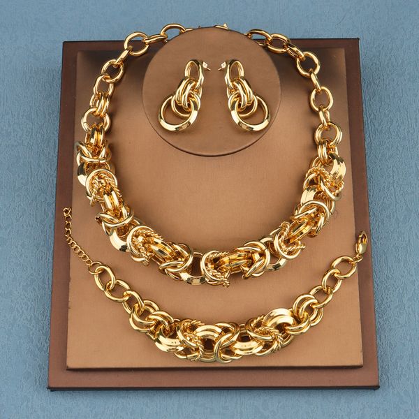 wedding jewelry sets trend women gold plated drop earrings and pendant set copper african party gift 230717, Slivery;golden
wedding jewelry sets trend women gold plated drop earrings and pendant set copper african party gift 230717, Slivery;golden