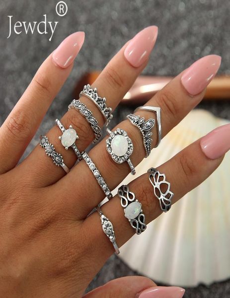 11 pcsset vintage knuckle opal rings for women boho geometric flower crystal ring set bohemian midi finger jewelry bague femme5850757, Silver
11 pcsset vintage knuckle opal rings for women boho geometric flower crystal ring set bohemian midi finger jewelry bague femme5850757, Silver