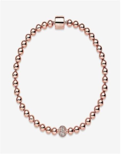 beautiful women's beads pave 18k rose bracelet summer jewelry for 925 sterling silver hand chain beaded bracelets with original box469, Golden;silver
beautiful women's beads pave 18k rose bracelet summer jewelry for 925 sterling silver hand chain beaded bracelets with original box469, Golden;silver