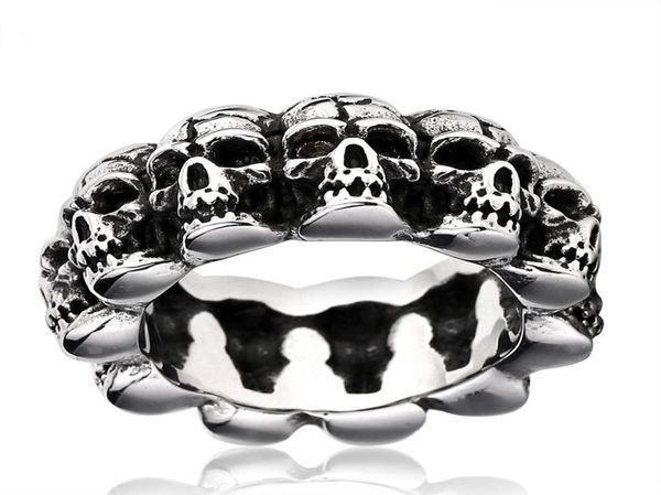 men exaggerated retro punk skull ring stainless steel ring titanium steel jewelry halloween ring 3211316, Silver
men exaggerated retro punk skull ring stainless steel ring titanium steel jewelry halloween ring 3211316, Silver