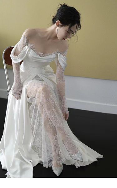 plus size lace wedding dresses mermaid off shoulder backless bridal gowns with tulle train beach garden vestido de noiva graceful mermaid la, White
plus size lace wedding dresses mermaid off shoulder backless bridal gowns with tulle train beach garden vestido de noiva graceful mermaid la, White