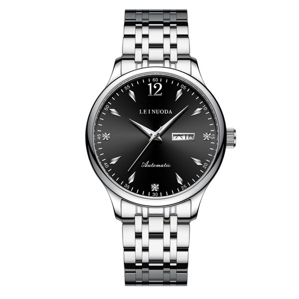 men's wristwatch diamond automatic mechanical watch 40mm waterproof luminous luxury stainless steel, Slivery;black
men's wristwatch diamond automatic mechanical watch 40mm waterproof luminous luxury stainless steel, Slivery;black