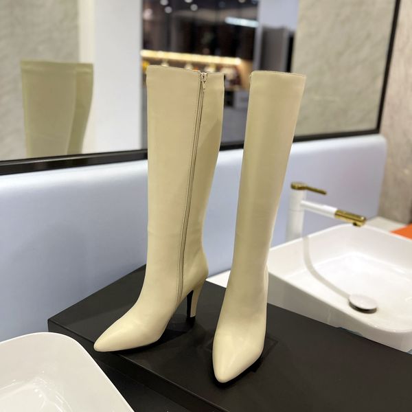 autumn and winter women's fashion pointed high heels high boots knee-high riding boots luxury fashion elegant personality designer bran, Black
autumn and winter women's fashion pointed high heels high boots knee-high riding boots luxury fashion elegant personality designer bran, Black