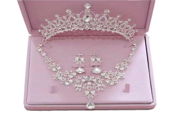 crown necklace earrings three piece bridal headpieces wedding party dress accessories designer diamond headbands birthday party sh4724745, Silver
crown necklace earrings three piece bridal headpieces wedding party dress accessories designer diamond headbands birthday party sh4724745, Silver