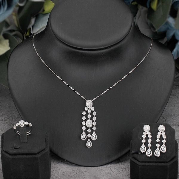 wedding jewelry sets bride talk european and american fashion water drop shape ladies necklace inlaid zirconia luxury earrings set 230717, Slivery;golden
wedding jewelry sets bride talk european and american fashion water drop shape ladies necklace inlaid zirconia luxury earrings set 230717, Slivery;golden